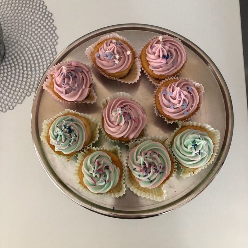 Vaniljcupcakes med frosting